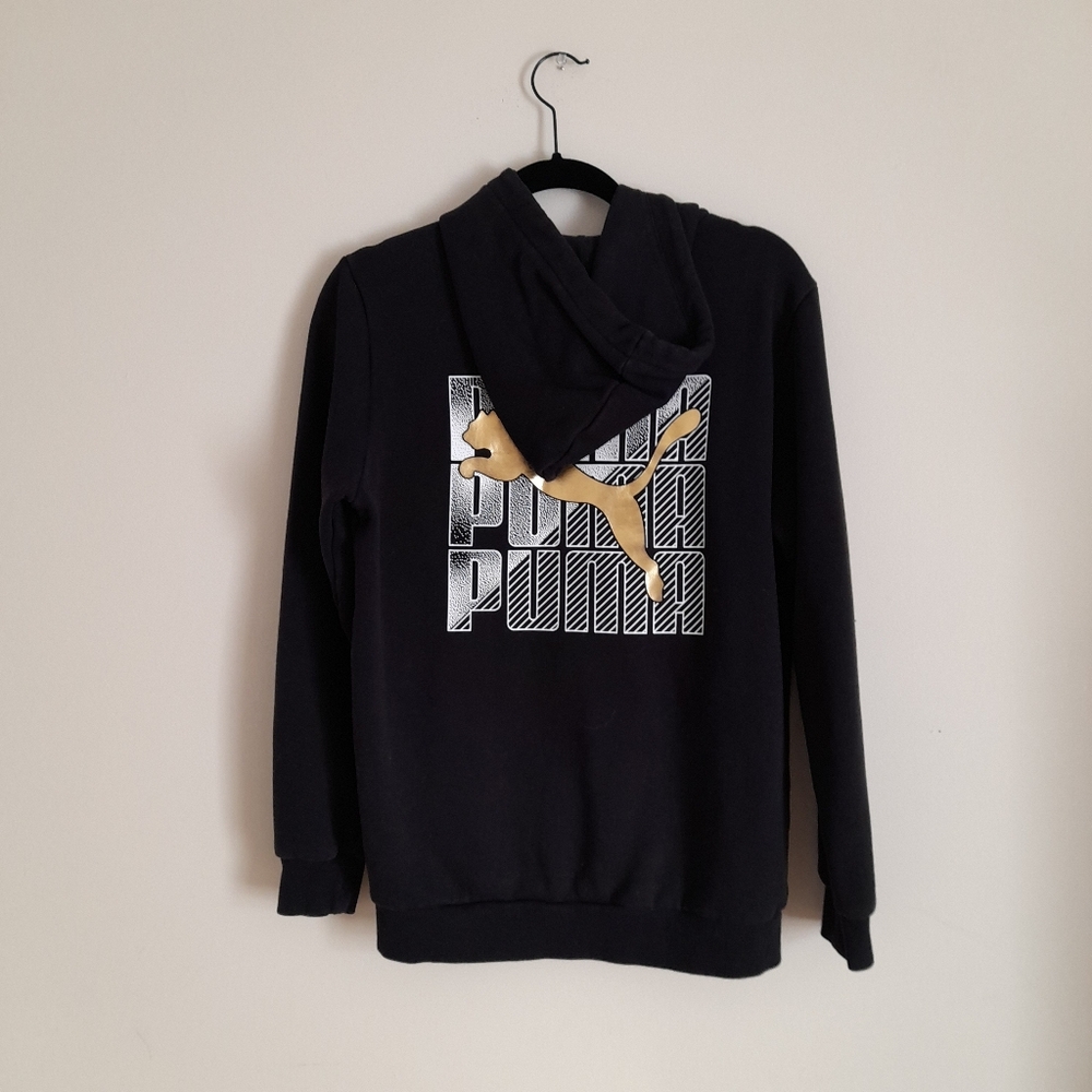 Puma Black Zip Up Sweater
